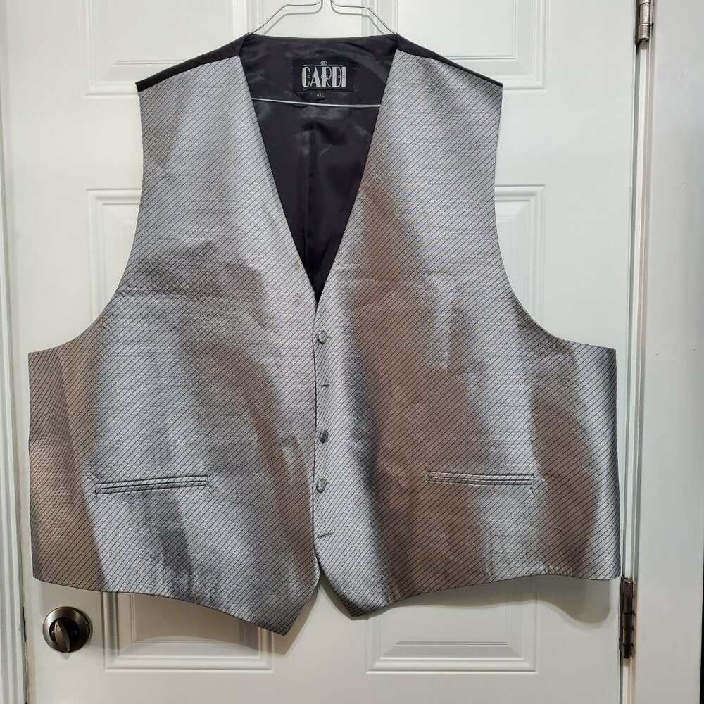 Men's Cardi Collection Vest size 4XL Gray & Black